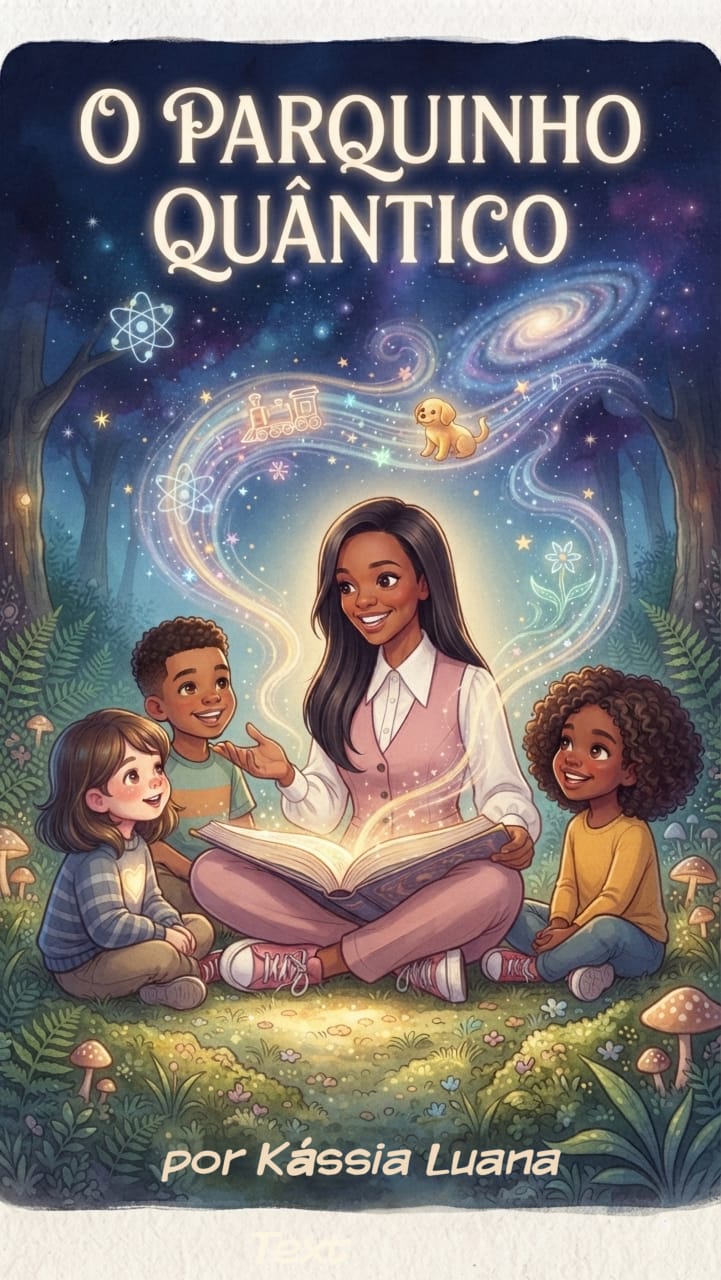 Capa do livro O Parquinho Quântico de Kássia Luana